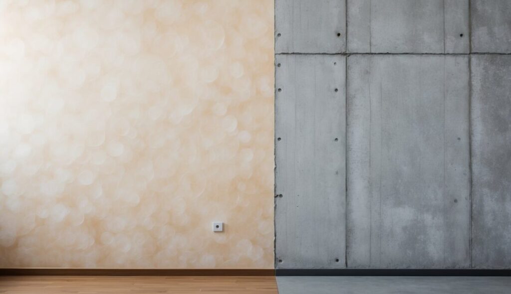 Plaster vs Concrete